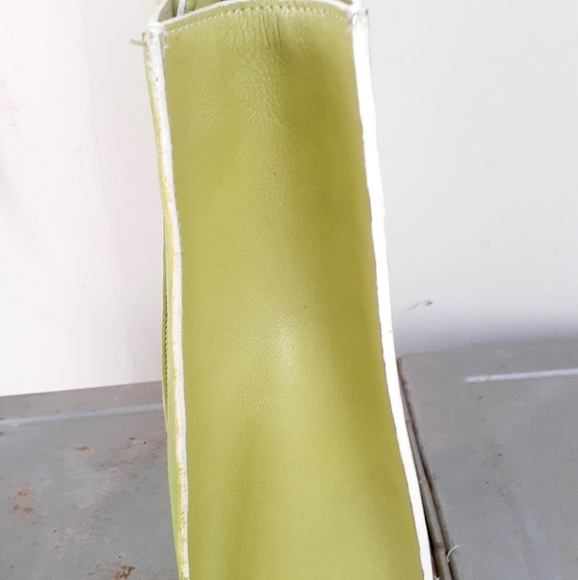Wilsons Leather lime green Handbag Shoulder Bag dual Strap Handle